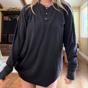 Oversized long sleeve shirt